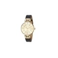 thumbnail image 1 of Jones New York Women's Quartz Movement Leather Analog Watch, Gold/Black, 1 of 1