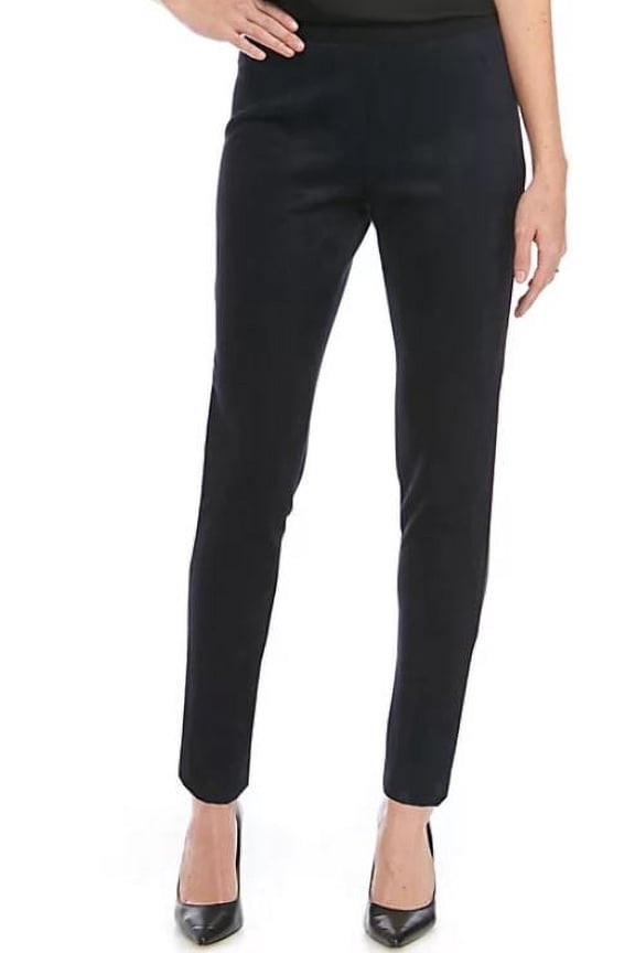 Women's Suede Elastic Waistband Leggings, Ink, 14