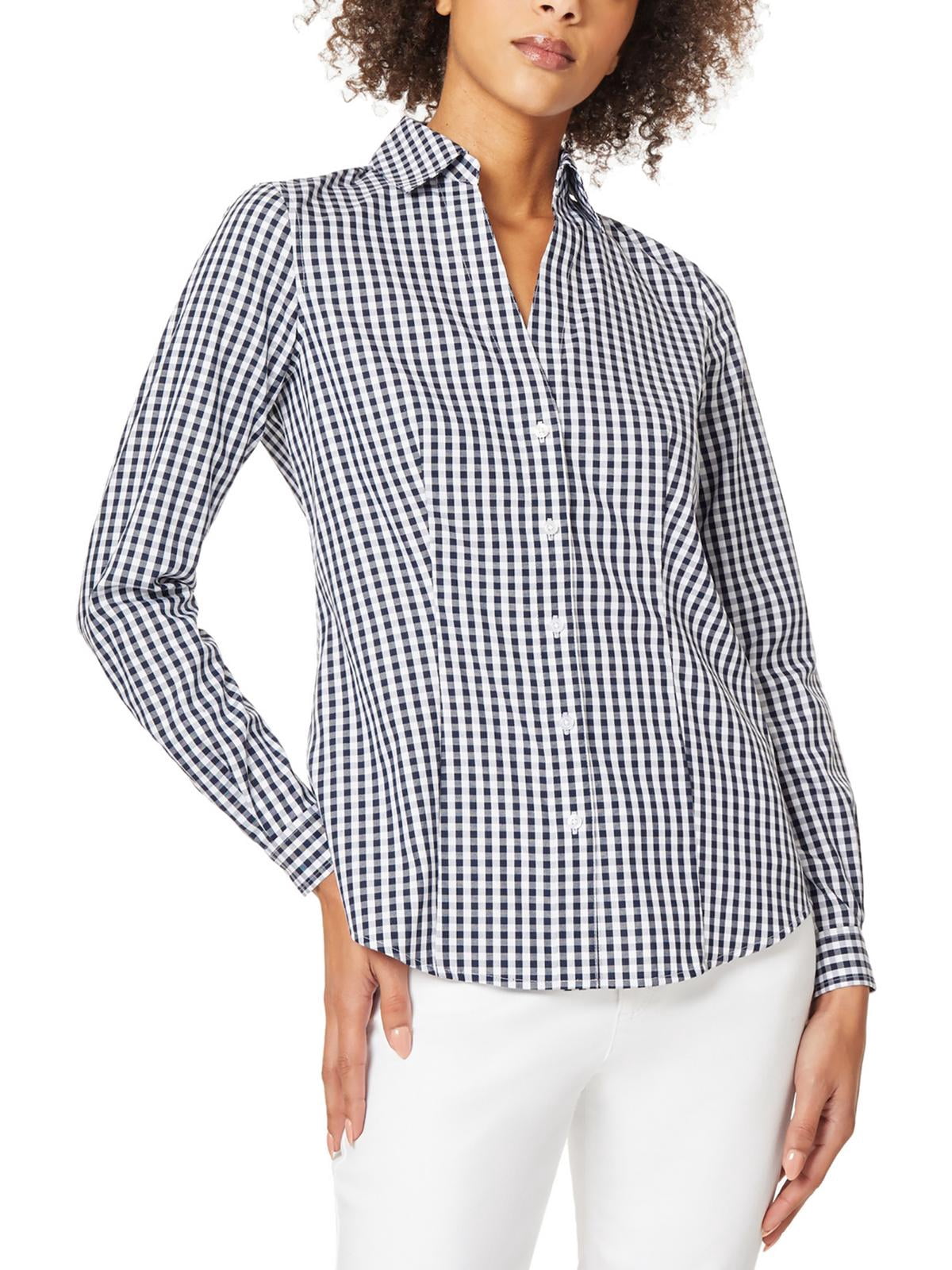 gingham short dress Blue Gingham Mini Dress with Scallop Hem