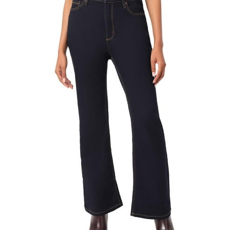 Jones New York Womens Denim Control Top Flared Jeans, Blue, 8