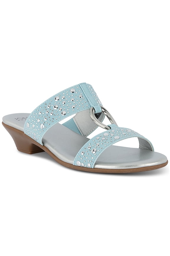 Womens Eanna Slide Heels Light Blue 9M