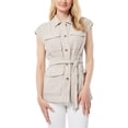 thumbnail image 1 of Jones New York Womens Linen Cap Sleeve Casual Vest, 1 of 2