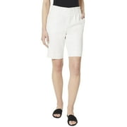Jones New York Womens Linen Textured Bermuda Shorts