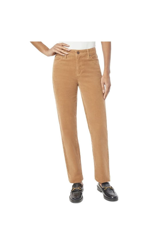Womens Lexington Casual Corduroy Pants, Beige, 14