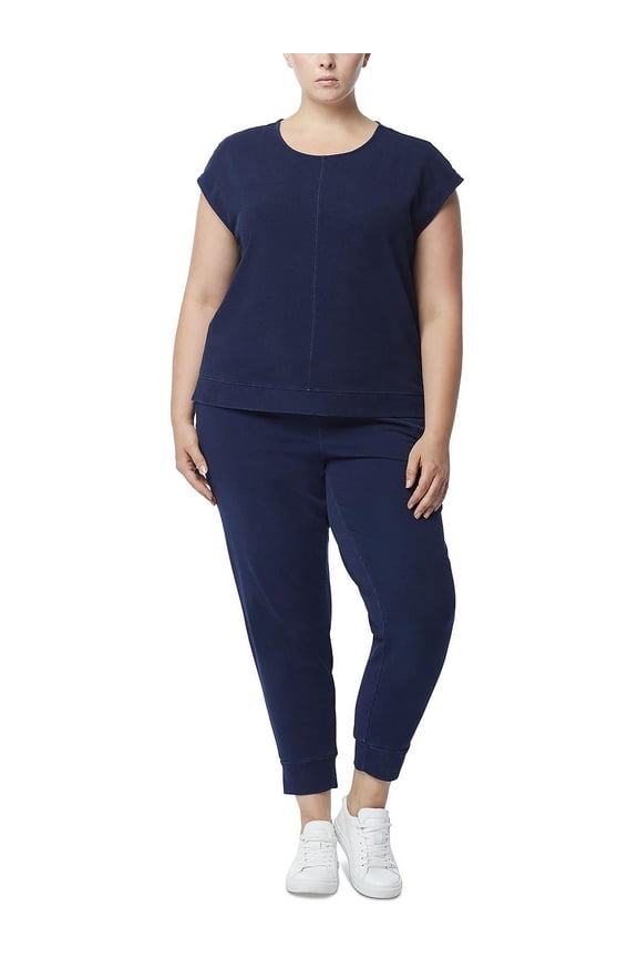 Womens Plus Boxy French Terry Tank Top