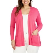 JONES NEW YORK Womens Plus Knit Open Front Cardigan Sweater