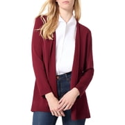 Jones New York Womens Ribbed Trim Knit Cardigan Sweater