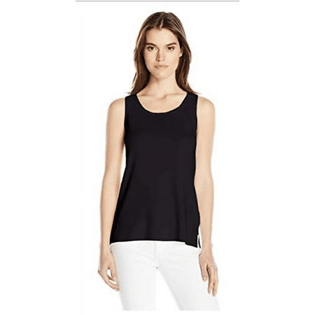 Jones New York Womens Slvlss Crew Nk Sweater Layering Top Title: 1X/Black
