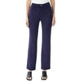 thumbnail image 1 of Jones New York Womens Suede Mid-Rise Straight Leg Pants, 1 of 1
