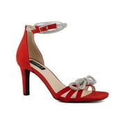 Jones New York Womens Tarrie Faux Suede Open Toe Pumps