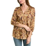 Jones New York womens Kelly Blouse, l, Brown