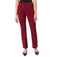 thumbnail image 1 of Jones New York womens  Lexington High-Rise Straight Leg Pant, 12, Red, 1 of 3