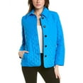 thumbnail image 1 of Jones New York womens  Quilted Five Button Coat, XS, Blue, 1 of 3