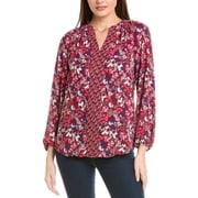 Jones New York womens Raglan Blouse, xs, Red
