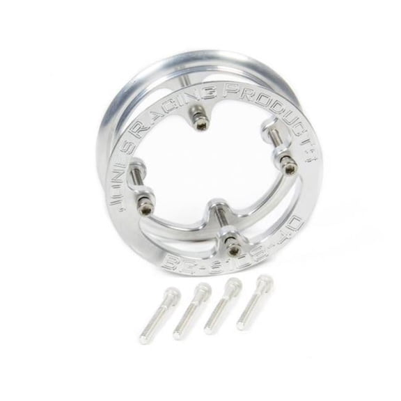Jones Racing Products BG-6108-40S 0.25 in. Thick Belt Guide Bolt-On Aluminum Clear Anodized - 40-Tooth HTD Pulley