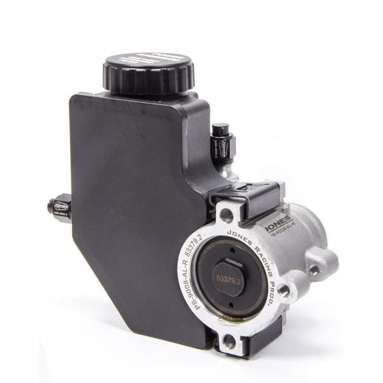 Jones Racing Products PS-9008-AL-R Aluminum Mini Power Steering Pump with Plastic Reservoir