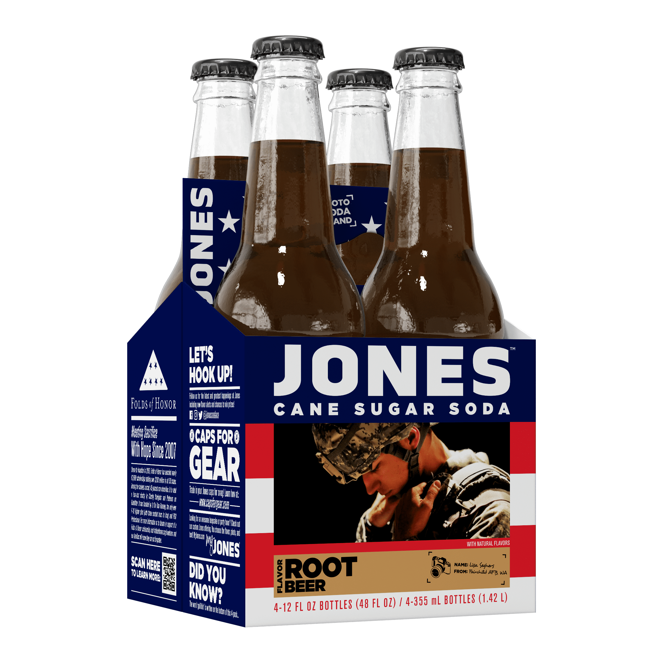 Mini Jones Jones Soda Root Beer 12floz 4pk - Walmart.com