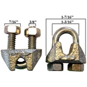 Jones-Sports 3/8" Cable Clamp 25 PCS