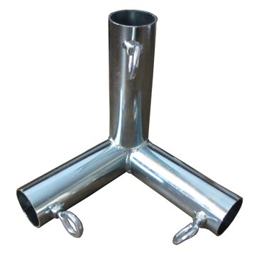 Jones-Sports 3-Way T-Fitting For Canopy Top Rail – 1 3/8" Pipe – New