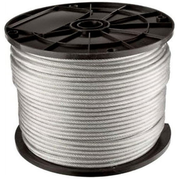 Jones-Sports Clear Vinyl Coated Cable 500' with 50 Clamps