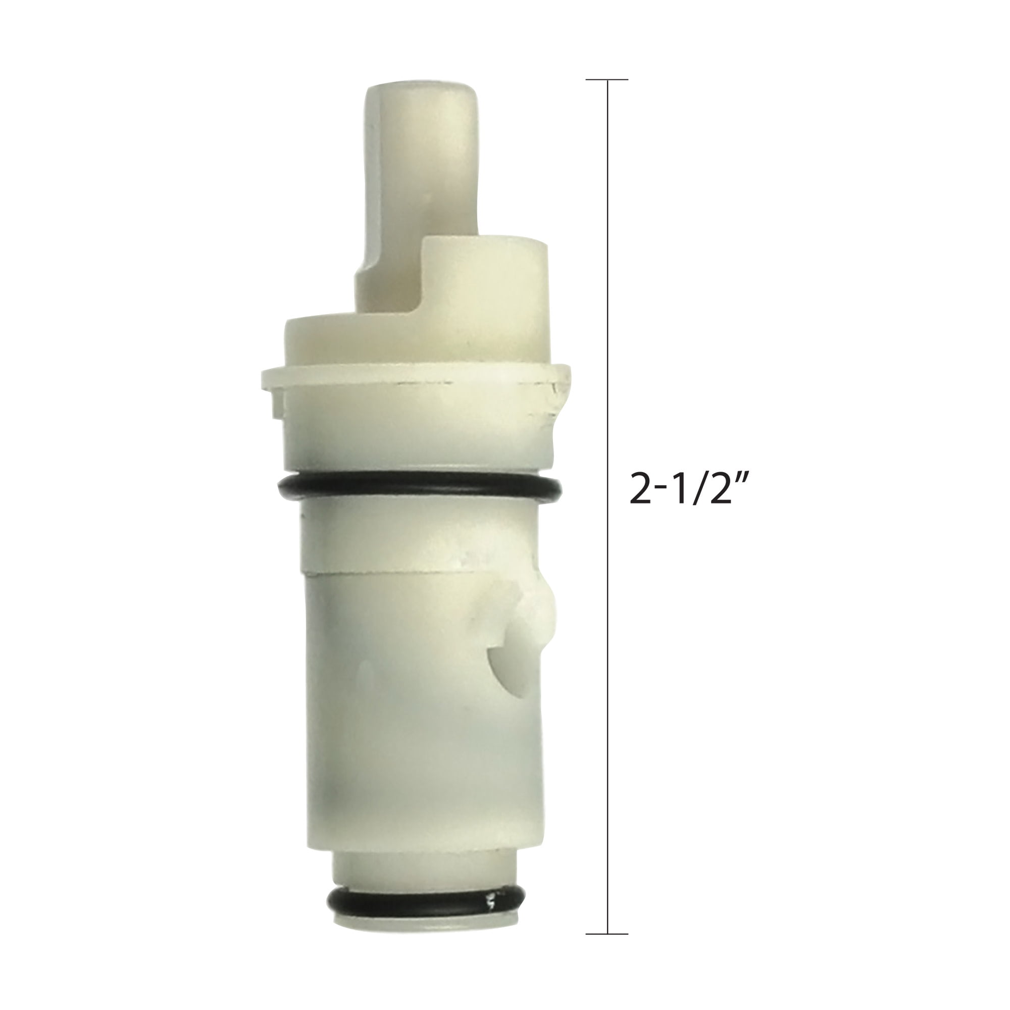 White Plastic Hot and Cold Washerless Faucet Stem