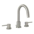 thumbnail image 1 of Jones Stephens 1559251 Brushed Nickel Contemporary Two Handle Wide Spread Bathroom Faucet with Pop-Up, 1 of 3