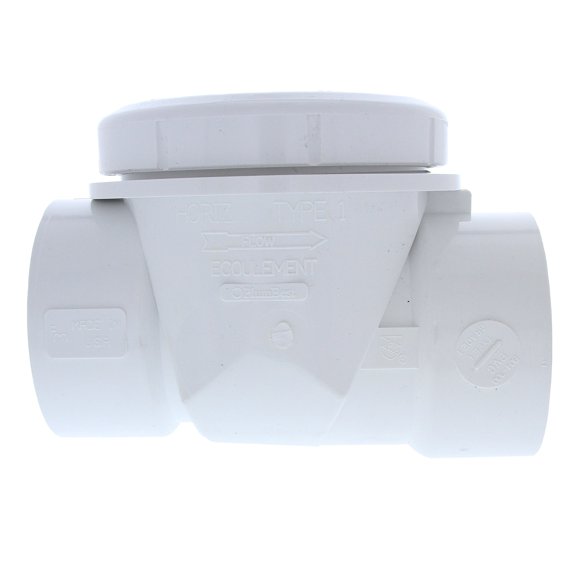 Jones Stephens B04300 3 Pvc Backwater Valve - White
