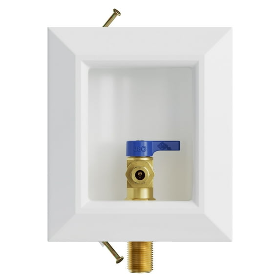Jones Stephens B05910lf Icemaker Box, Quarter Turn Valve - White