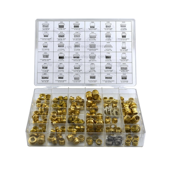 144 Piece Faucet Seat Kit with 36 Different Parts,PartNo B40000 JonesStephens