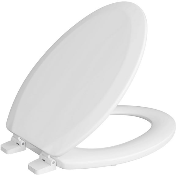 Jones Stephens C014wd00 Comfort Seat Elongated Closed-Front Wood Toilet Seat And Lid -