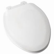 Jones Stephens C014WDS00 Deluxe Elongated Close Molded Wood Seat with Cover, White