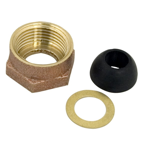 Jones Stephens C05083 5/8" X 1/2" Brass Ballcock Coupling Nut - Brass
