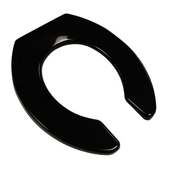 Jones Stephens C106C90 Black Elongated Plastic Toilet Seat