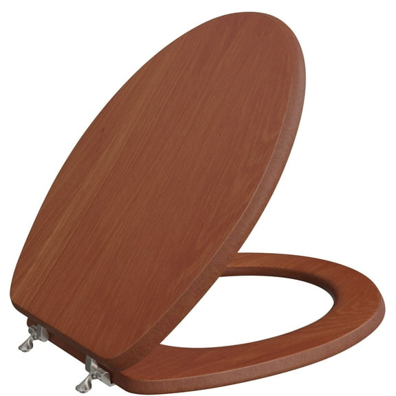 Jones Stephens C3b2e115bn Designer Wood Elongated Closed-Front Toilet Seat And Lid -