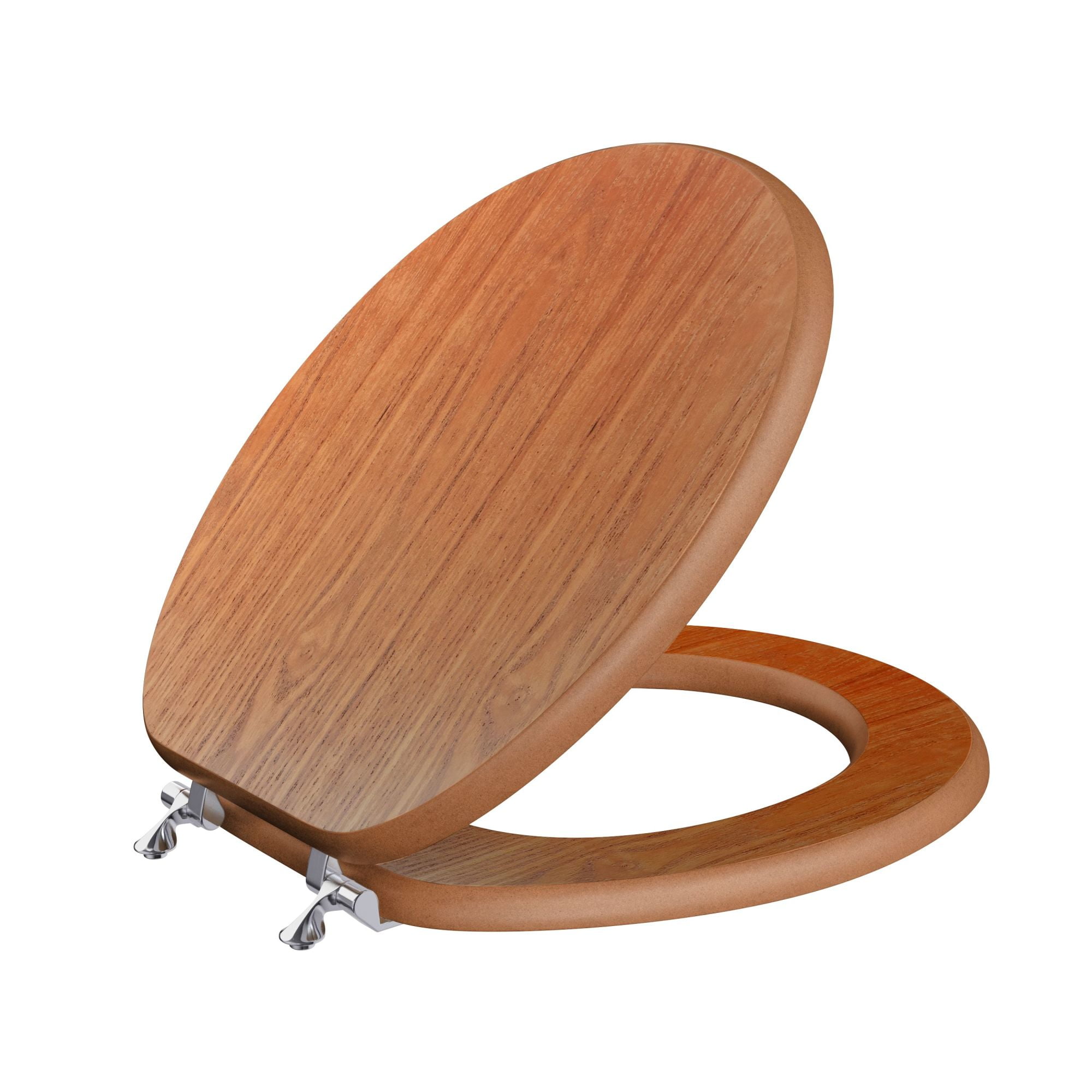 Jones Stephens C3B2R118CH Decorative Wood Toilet Seat I - Dark Brown Oak