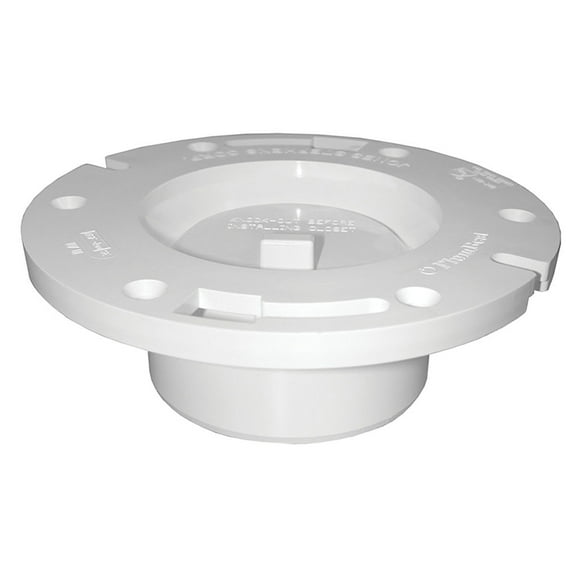 Jones Stephens C50340 PVC Closet Flange With Knockout - 3 x 4 in.