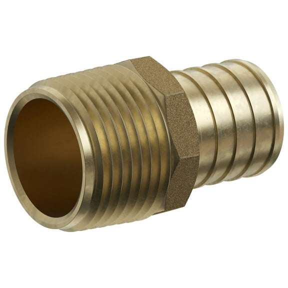 Jones Stephens C76038lf 1" X 3/4" Mip Brass Pex Adapter - Brass