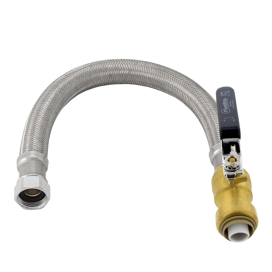 Jones Stephens C76616LF 1/2" X 3/4" Fip X 18" Plumbite Push On Water Heater Connector -