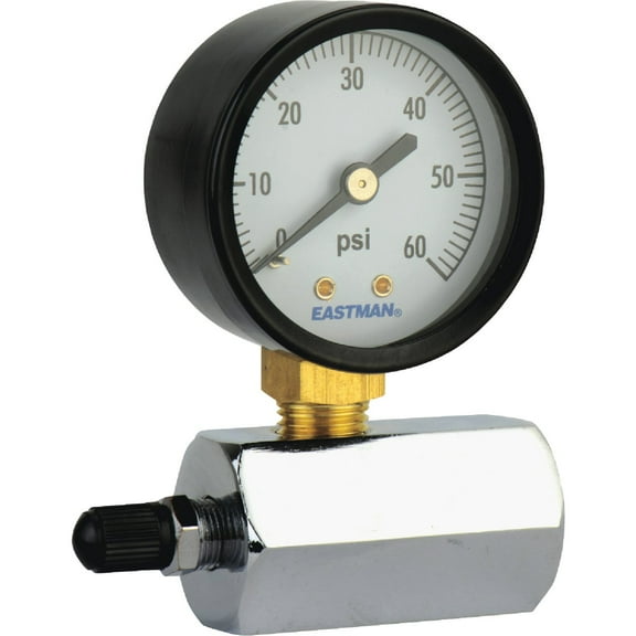 Jones Stephens Gas Test Gauge Assembly - 30 Psi Steel - 3/4 In. FIP, Multicolor