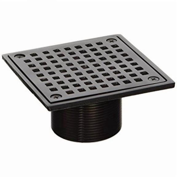 jones stephens d6094rb 4-inch oil rubbed bronze square spud strainer