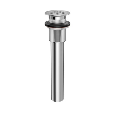 Jones Stephens D70105 Chrome Commercial Grid Drain L/ O/Flow Holes - Chrome