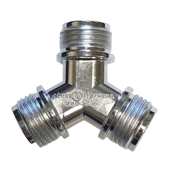 Jones Stephens G20200 3/4 Mht X3/4 Mht X3/4 Mht Hose Wye - Chrome