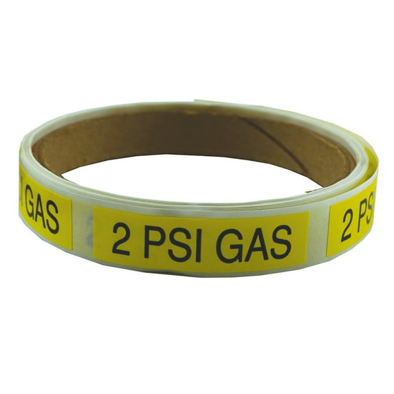 Jones Stephens J40481 100 Rl Gas Line Marking Labels - White
