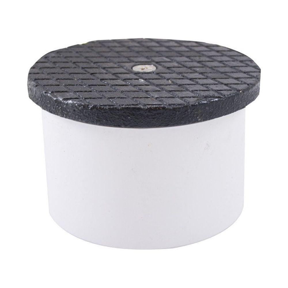 Jones Stephens, JS 4 PVC Inside Pipe Fit Cleanout with 41/2 Cast Iron