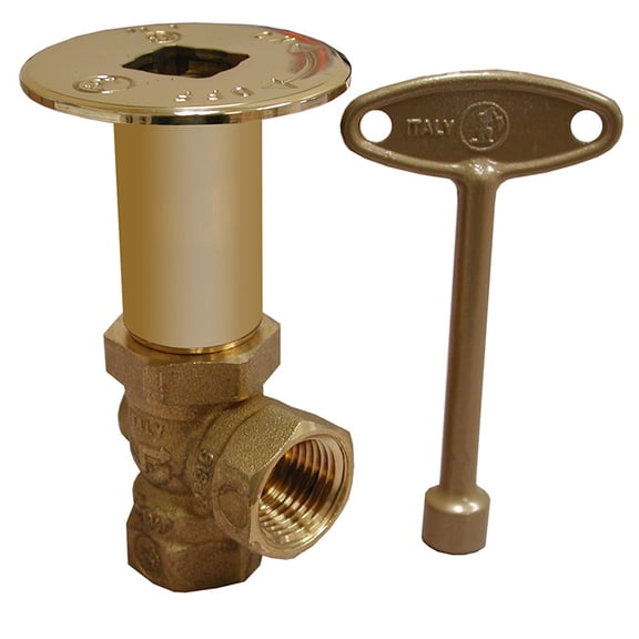 Jones Stephens L75041 Pb Ang 1/4 Turn Log Lighter B - Brass