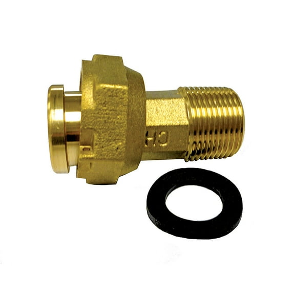 Jones Stephens M20100 Lead Law Compliant Not Certified 1 Water Motor Coupling - Brass