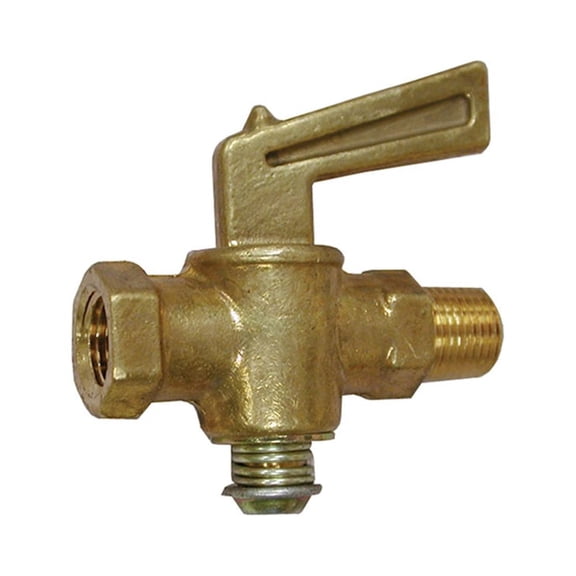 Jones Stephens N01028 1/4" Fip X 1/4" Mip Shut Off Valve - Brass