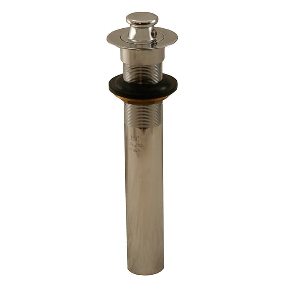 chrome plated lift and lock pop-up drain without overflow,partno p35003 jonesste