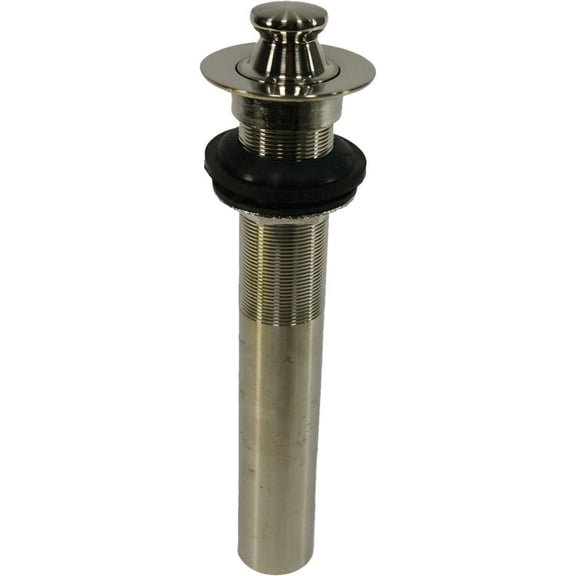 Jones Stephens P3500BN Brushed Nickel Pop-Up Lav Drain Less Overflow