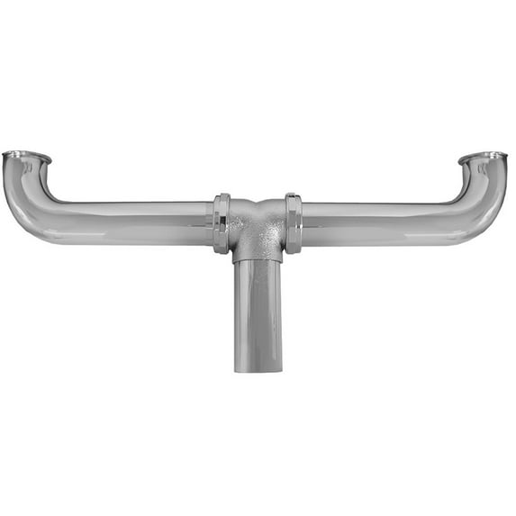 Jones Stephens P38032 1 1/2 Dc Center Outlet Waste 22 Ga - Chrome